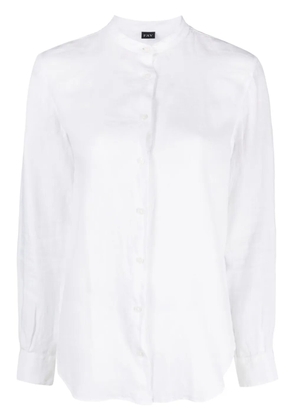 Fay long-sleeve linen shirt - White