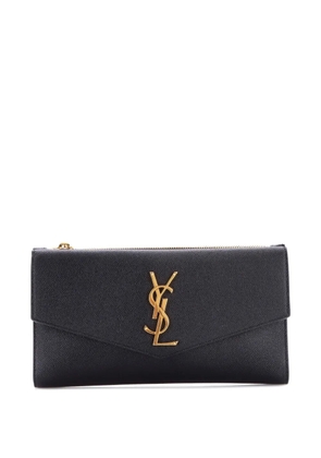 Saint Laurent Pre-Owned Uptown Flap Wallet Leather Long small wallets - Black