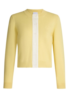 Patou striped-detail cardigan - Yellow