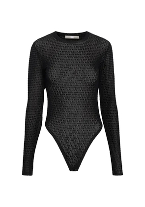 KITH monogram-pattern bodysuit - Black
