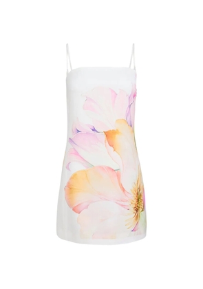 Toccin Rowyn floral-print shift mini dress - White