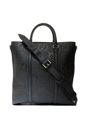 Gucci Pre-Owned 2020s medium Jumbo GG leather tote bag - Black
