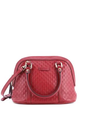 Gucci Pre-Owned Convertible Dome Microguccissima Leather Mini satchel - Red