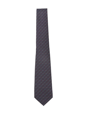 Gucci pattern tie - Blue