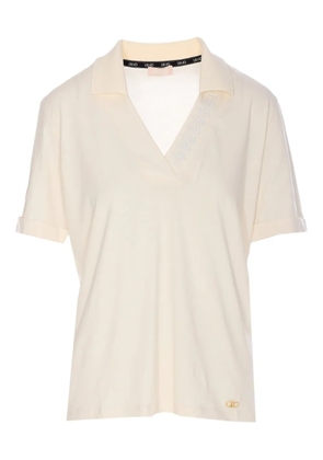 LIU JO short-sleeve polo top - White