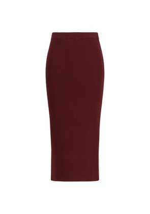Weekend Max Mara ribbed-knit skirt - Red