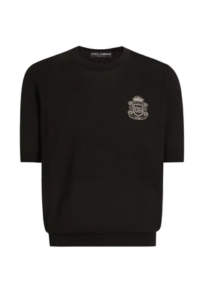 Dolce & Gabbana crest crew-neck T-shirt - Black
