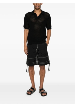 Represent Beverly open-knit T-shirt - Black