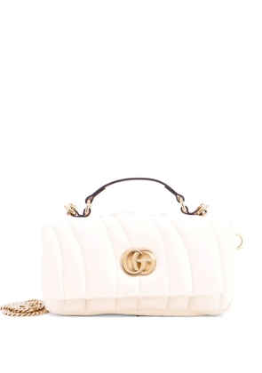 Gucci Pre-Owned GG Milano Top Handle Bag Quilted Leather Mini satchel - White