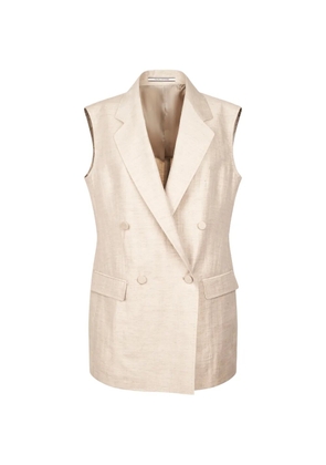 Tagliatore double-breasted sleeveless waistcoat - Neutrals
