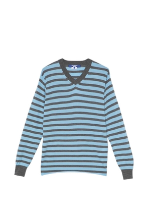 Junya Watanabe MAN striped T-shirt - Blue