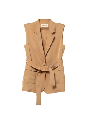 PortsPURE belted vest - Neutrals