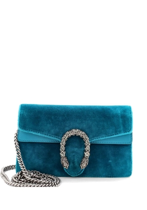 Gucci Pre-Owned Dionysus Bag Velvet Super Mini crossbody bag - Green