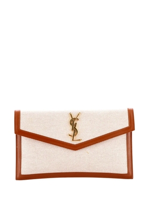 Saint Laurent Pre-Owned Uptown Canvas pouch - Brown
