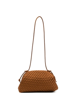 MARREA woven clutch bag - Brown