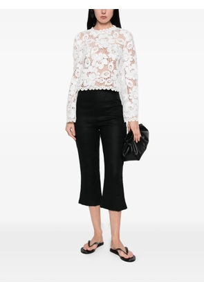 Self-Portrait lace top - White