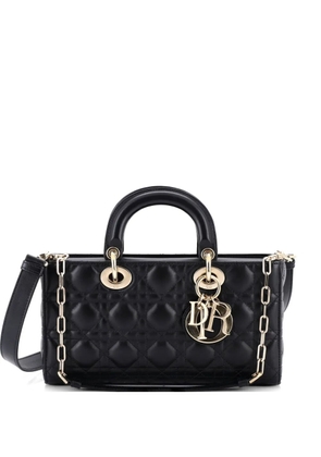 Christian Dior Pre-Owned Lady D-Joy Bag Cannage Quilt Lambskin Medium satchel - Black