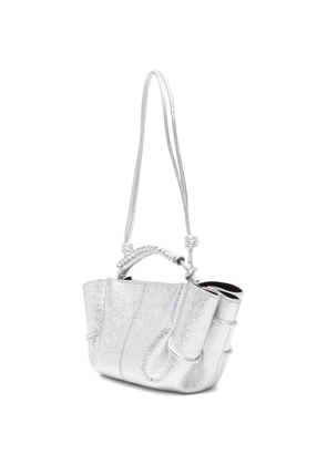 Hereu mini Arta knotted-handle shoulder bag - Silver