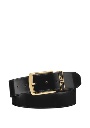 Philipp Plein logo-detail leather belt - Black