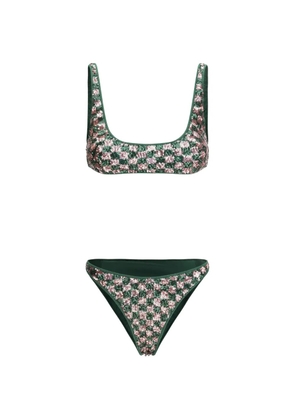 Oséree sequin-embellished bikini - Green