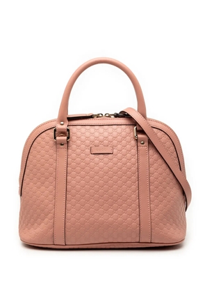 Gucci Pre-Owned 2000-2015 Medium Microguccissima Dome satchel - Pink