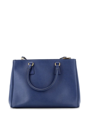 Prada Pre-Owned Double Zip Lux Saffiano Leather Medium tote bag - Blue