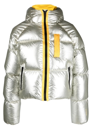 Givenchy laminated hooded puffer jacket - Silver