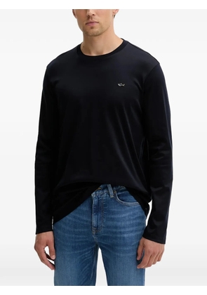 Paul & Shark shark-motif long-sleeve T-shirt - Blue
