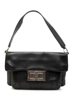 CHANEL Pre-Owned 2003-2004 Chocolate Bar Lambskin Reissue 2.55 shoulder bag - Black