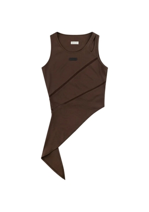 Feng Chen Wang patchwork vest - Brown