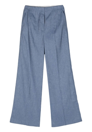 BOSS high-waist wide-leg trousers - Blue