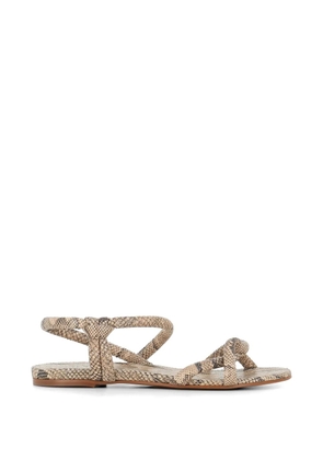 Del Carlo 12107 twisted-strap sandals - Neutrals