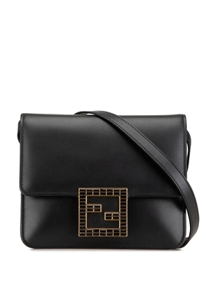 Fendi Pre-Owned 2010-2023 Leather Crystal Fab crossbody bag - Black