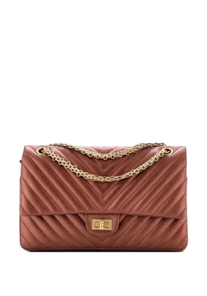 CHANEL Pre-Owned Reissue 2.55 Flap Bag Chevron Metallic Aged Calfskin 226 shoulder bag - Brown