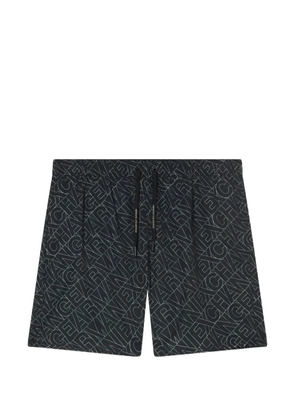 Armani Exchange logo-print swim shorts - Black