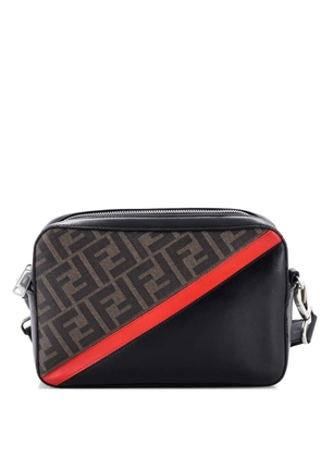 Fendi Pre-Owned Camera Case Bag Zucca Coated Canvas and Leather Small crossbody bag - Black