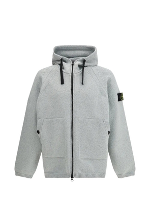 Stone Island hooded zip sweater - Grey