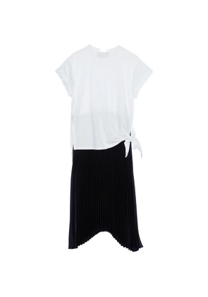 3.1 Phillip Lim tie detail pleated dress - White