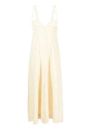 AERON SASHA linen-blend maxi dress - Neutrals