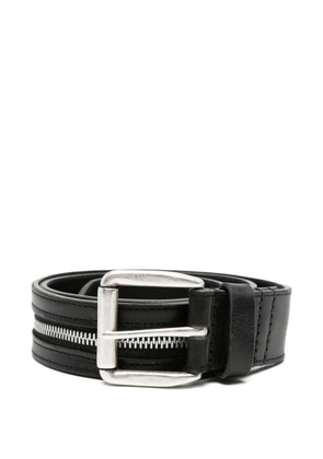 OUR LEGACY zipped leather belt - Black