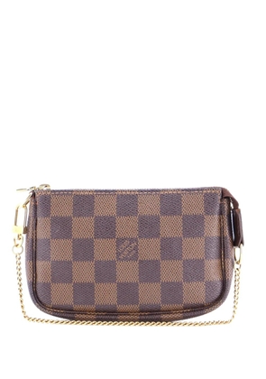 Louis Vuitton Pre-Owned Pochette Accessoires Damier Mini clutch bag - Brown