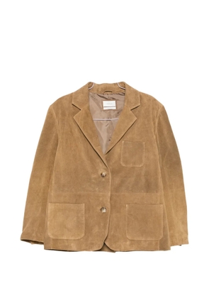 VICOLO suede blazer - Neutrals
