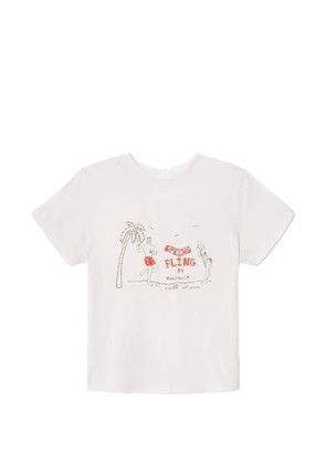 RE/DONE print classic T-shirt - White
