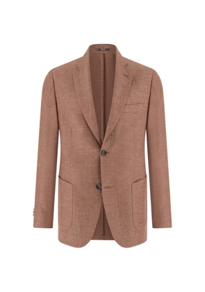 Boggi Milano single-breasted linen blazer - Orange