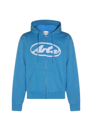 Arte Antwerp Circle Logo zip-up hoodie - Blue