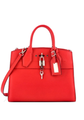Louis Vuitton Pre-Owned City Steamer Handbag Leather MM tote bag - Red