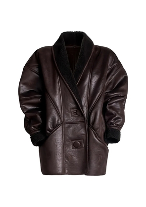 Nineminutes The Classic Shearling jacket - Brown