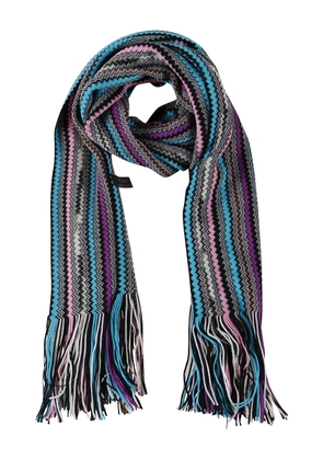 Missoni fringed zig-zag scarf - Black