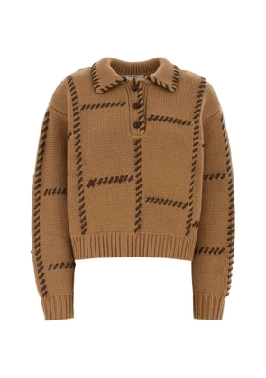 FRAME buttoned polo top - Neutrals