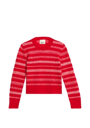 MARANT ÉTOILE Amity jacquard knitted sweater - Red